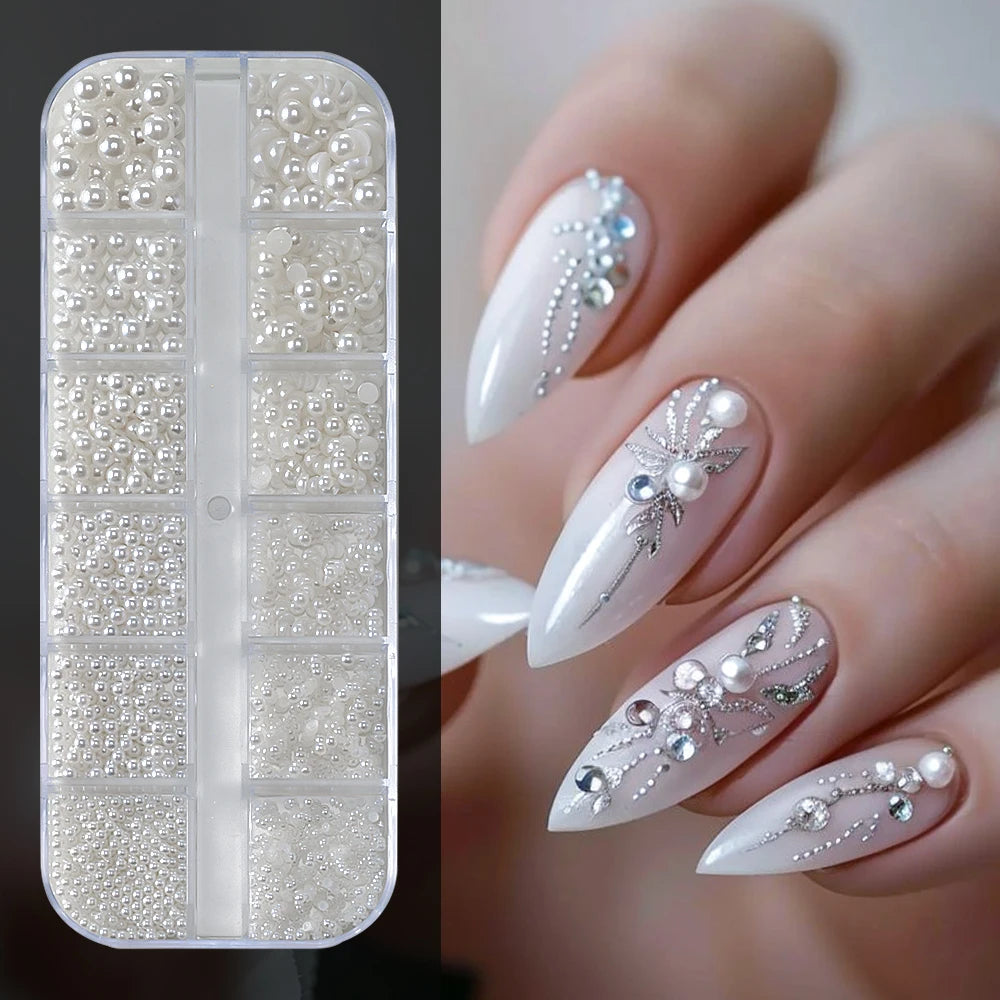 Charms Océan Doré 3D pour Nail Art