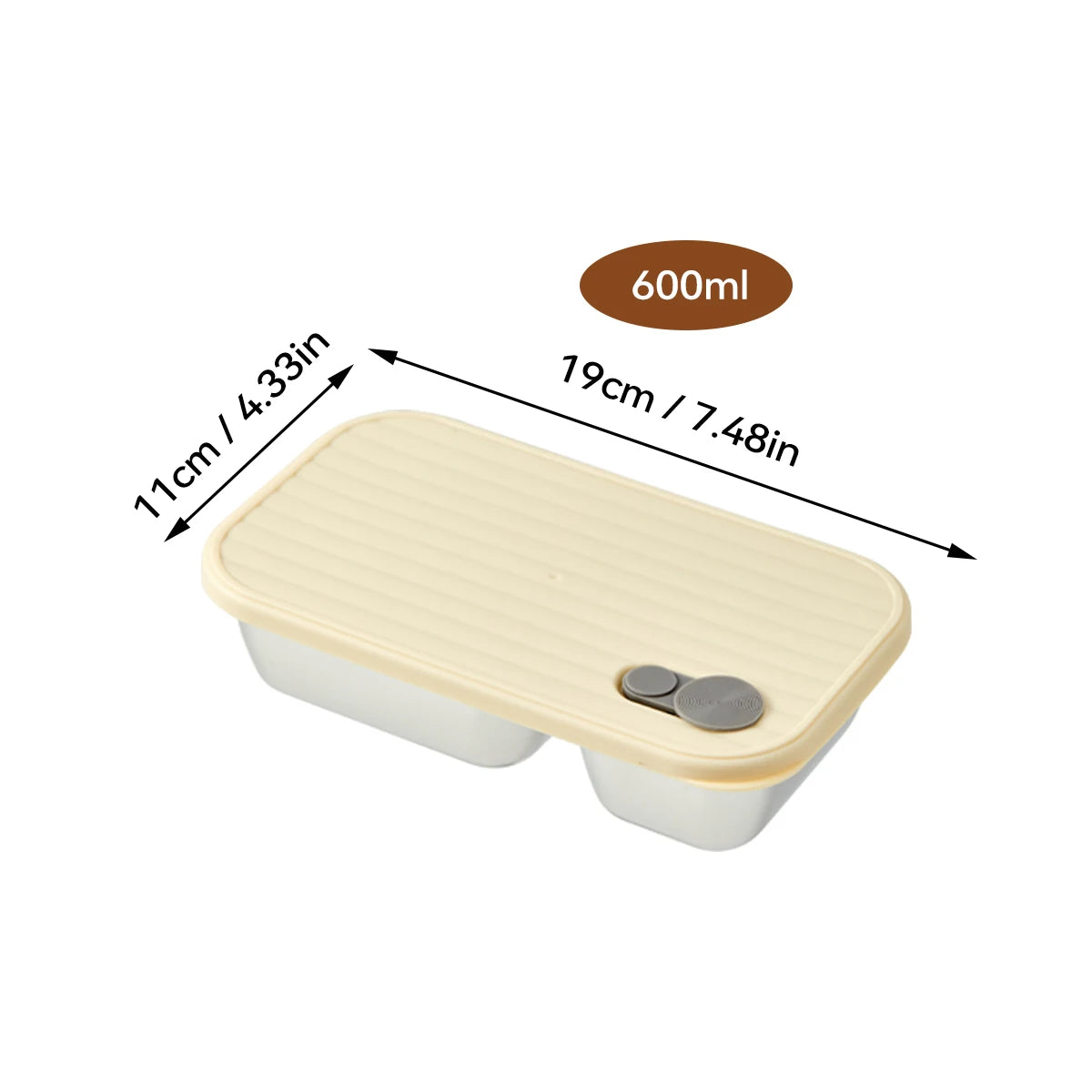 Boîte Bento Écologique WORTHBUY 304 Inox Étanche