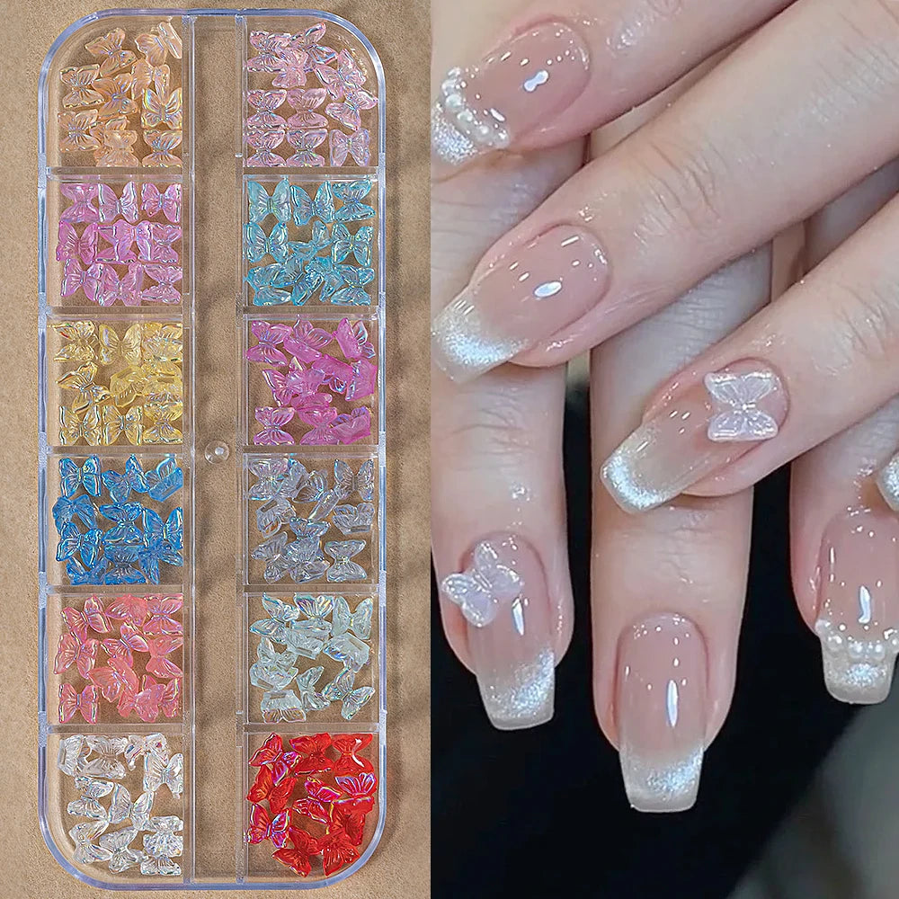 Charms Océan Doré 3D pour Nail Art