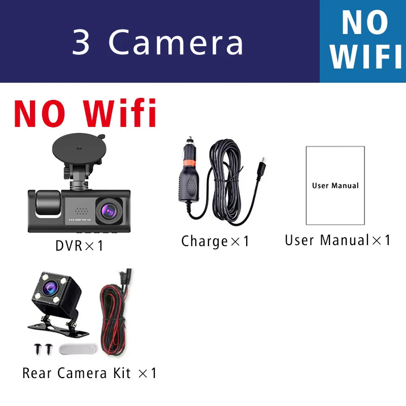 DashCam 3C WiFi 1080P - Enregistreur Auto