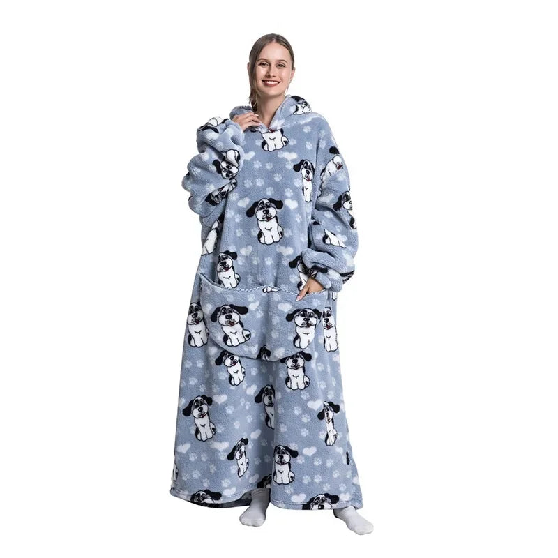 Ultra Couverture à Capuche Cocooning Hiver Unisexe