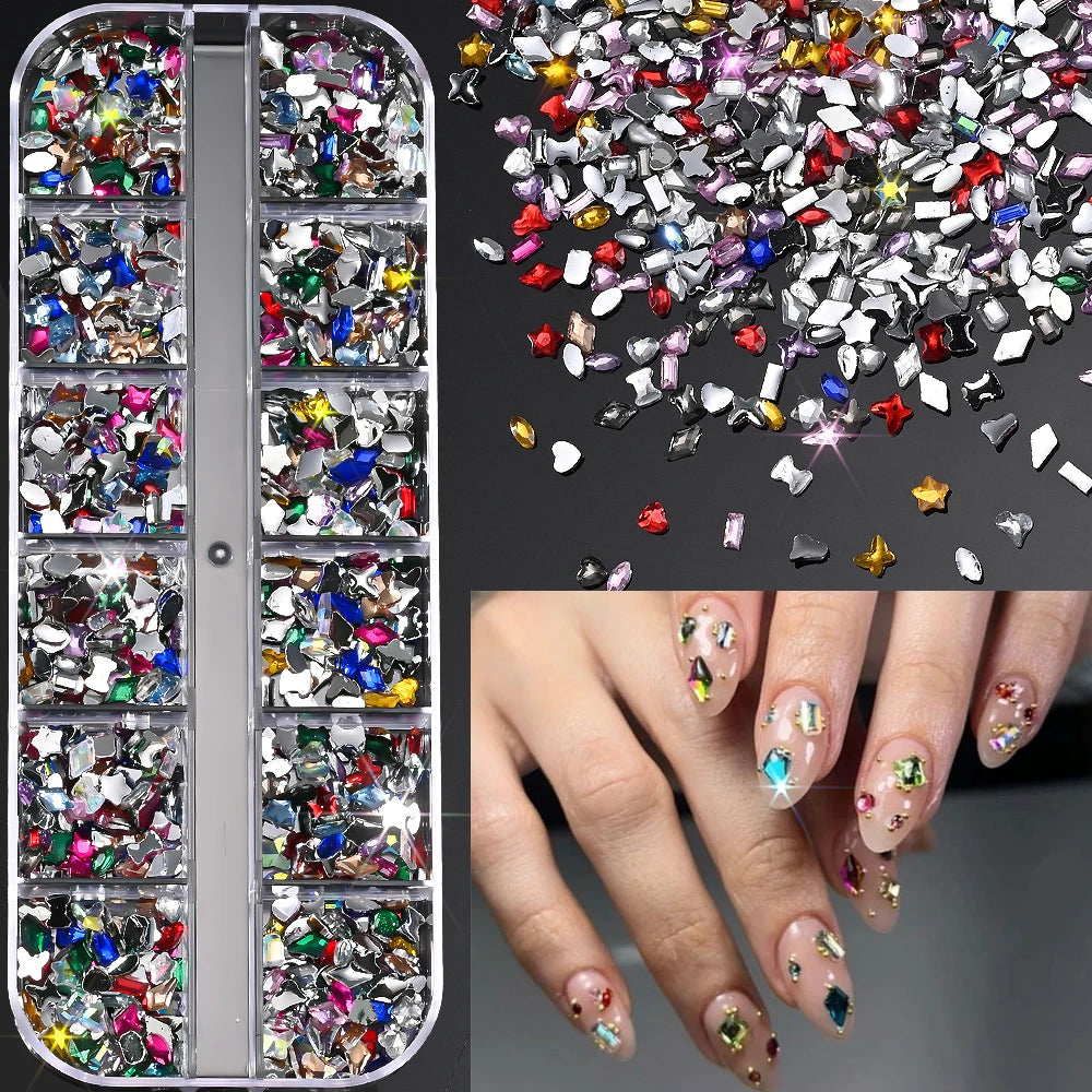 Charms Océan Doré 3D pour Nail Art
