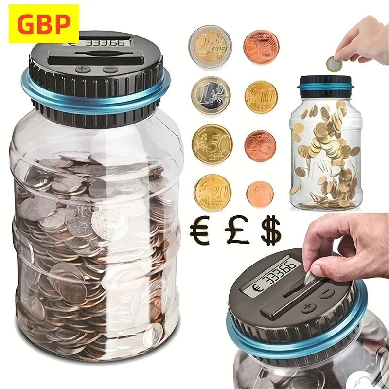 Clear Coin Saver: Smart Digital Piggy Bank