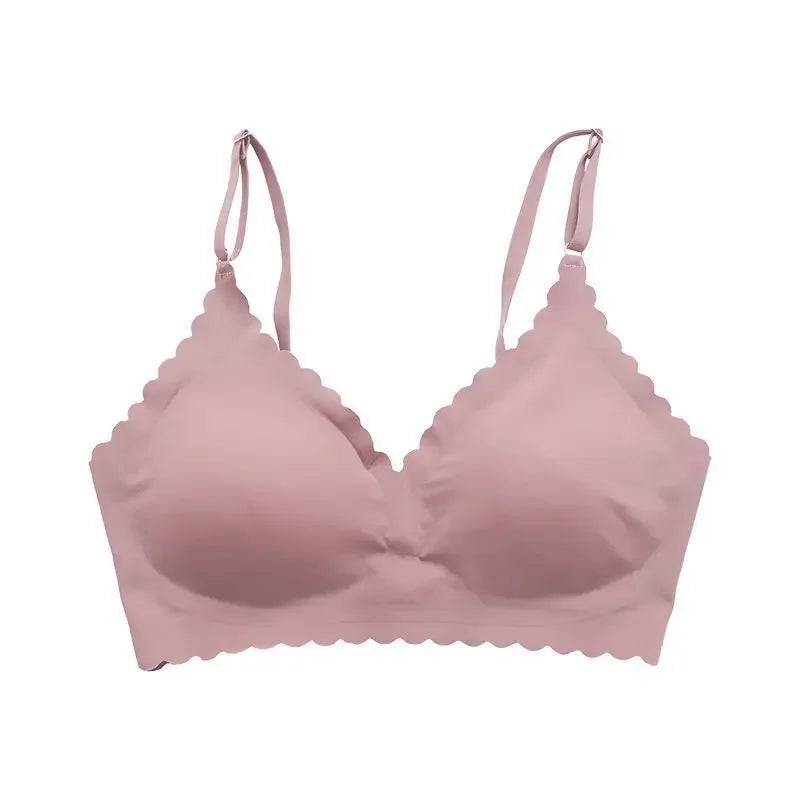 Ultra-Sheer Wireless Push-Up Bra for Everyday Comfort