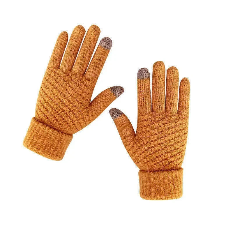 Gants d'hiver tactiles en laine pour hommes et femmes