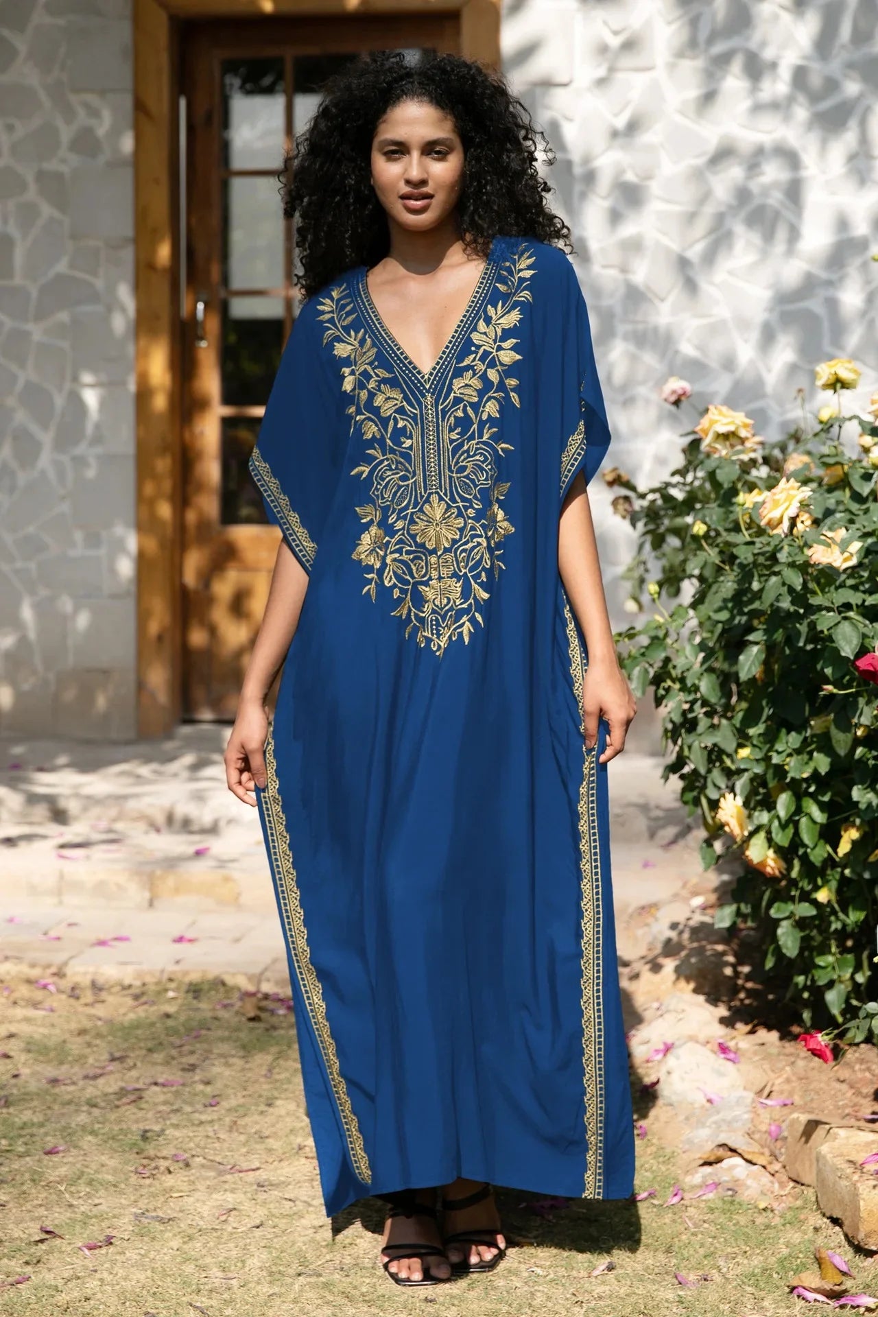 Robe de Plage Élégante en Coton Brodé - Confort Total