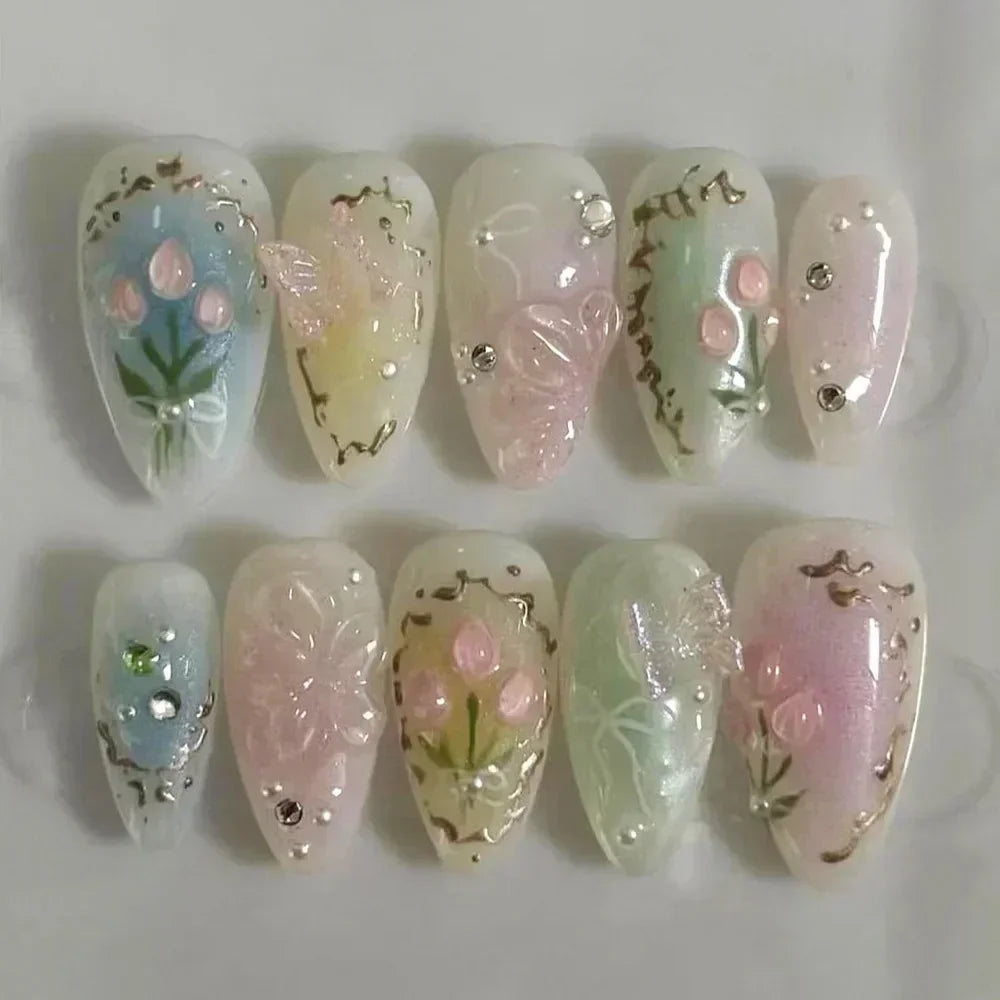 Ballet Rose : 24 Faux Ongles Élégants