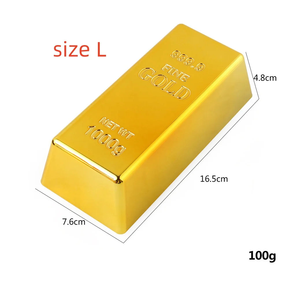 Barre d'Or Factice pour Décor Pirate Halloween