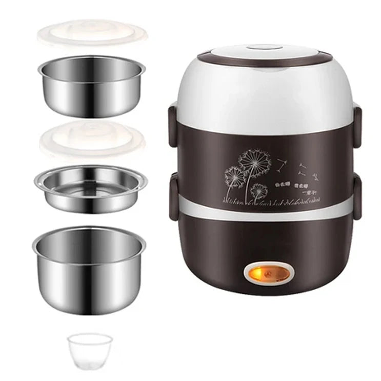 DMWD DuoCook: Portable 2L Stainless Steel Multicooker
