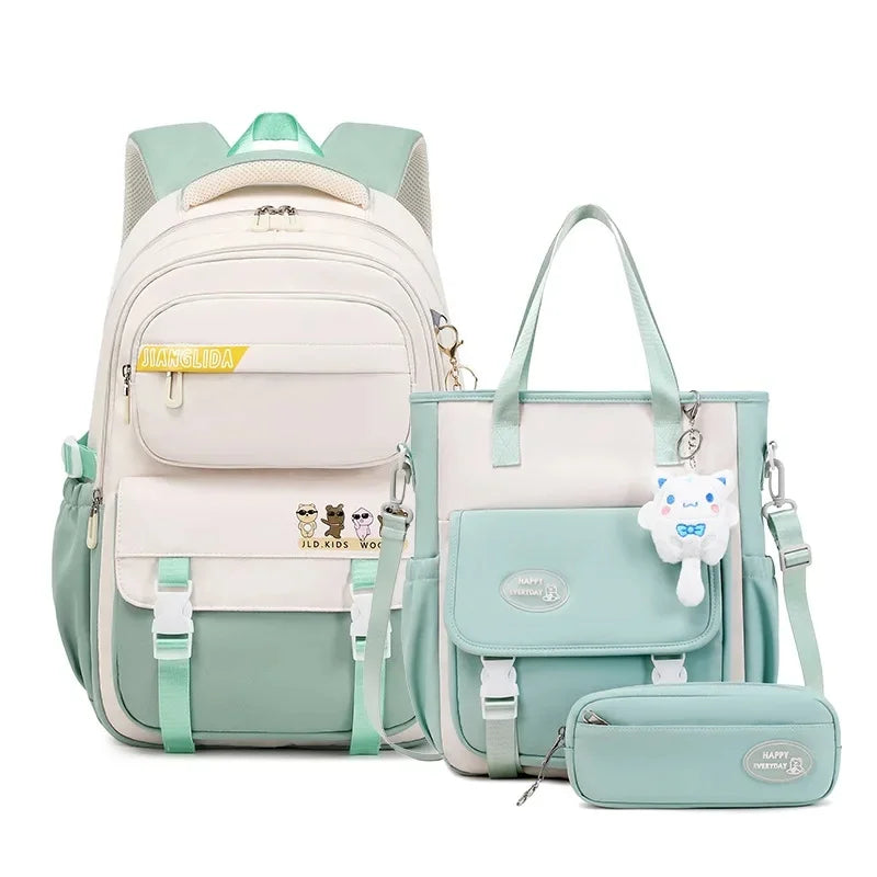 Sac à Dos Harajuku Grande Capacité en Tissu Oxford