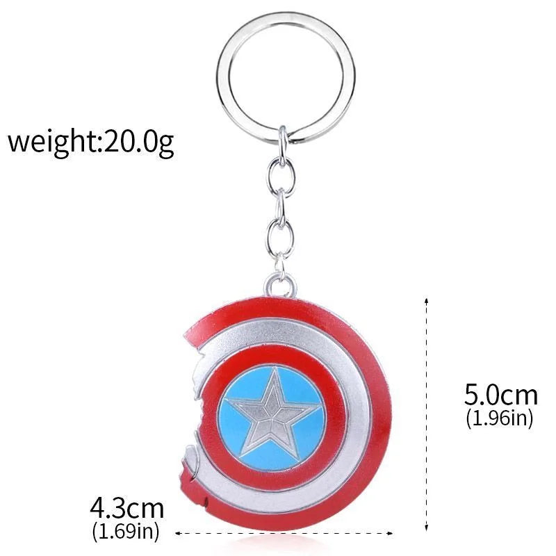 Avengers Shield Keychain - Marvel Trendy Accessory