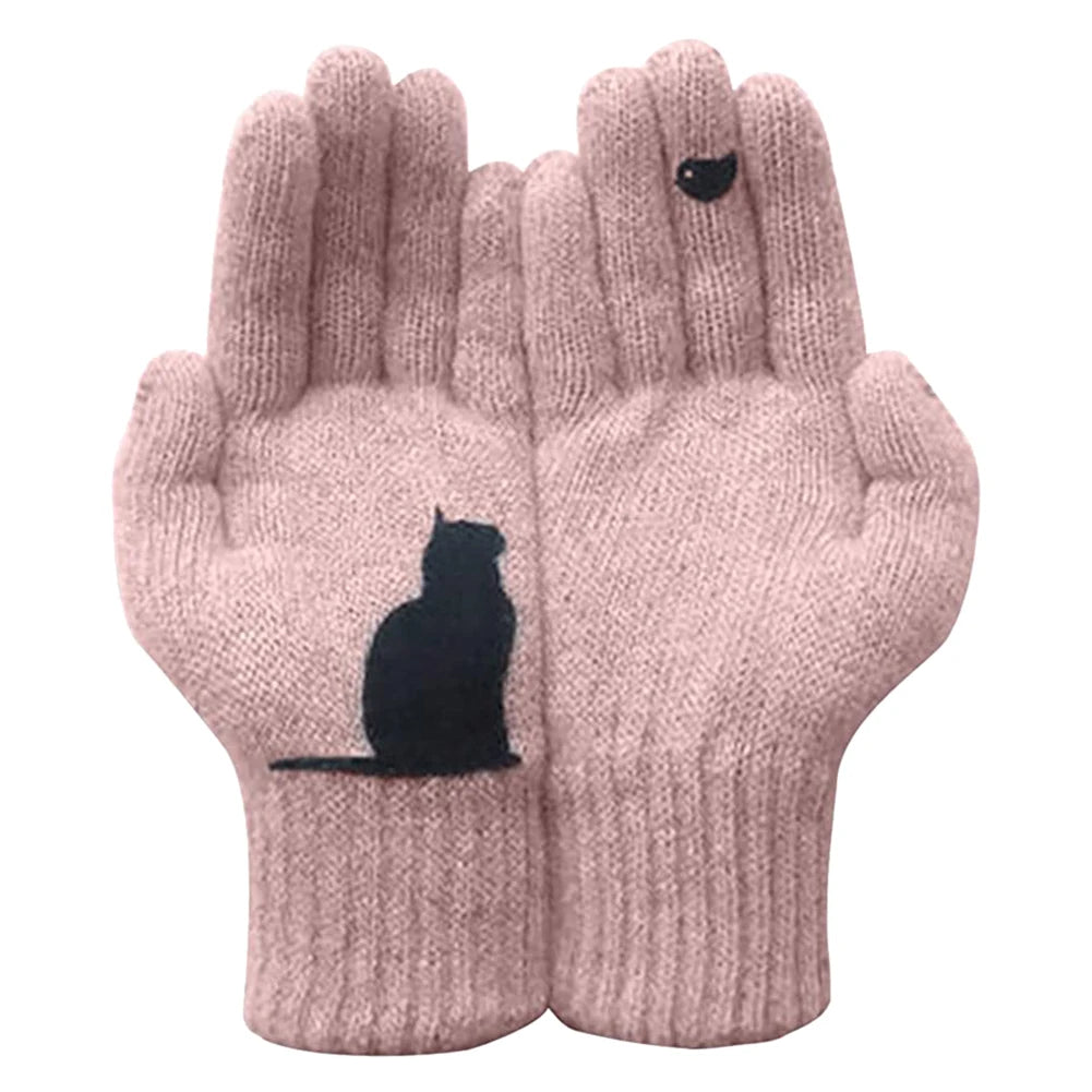 Gants Chaleur Chat Mignon