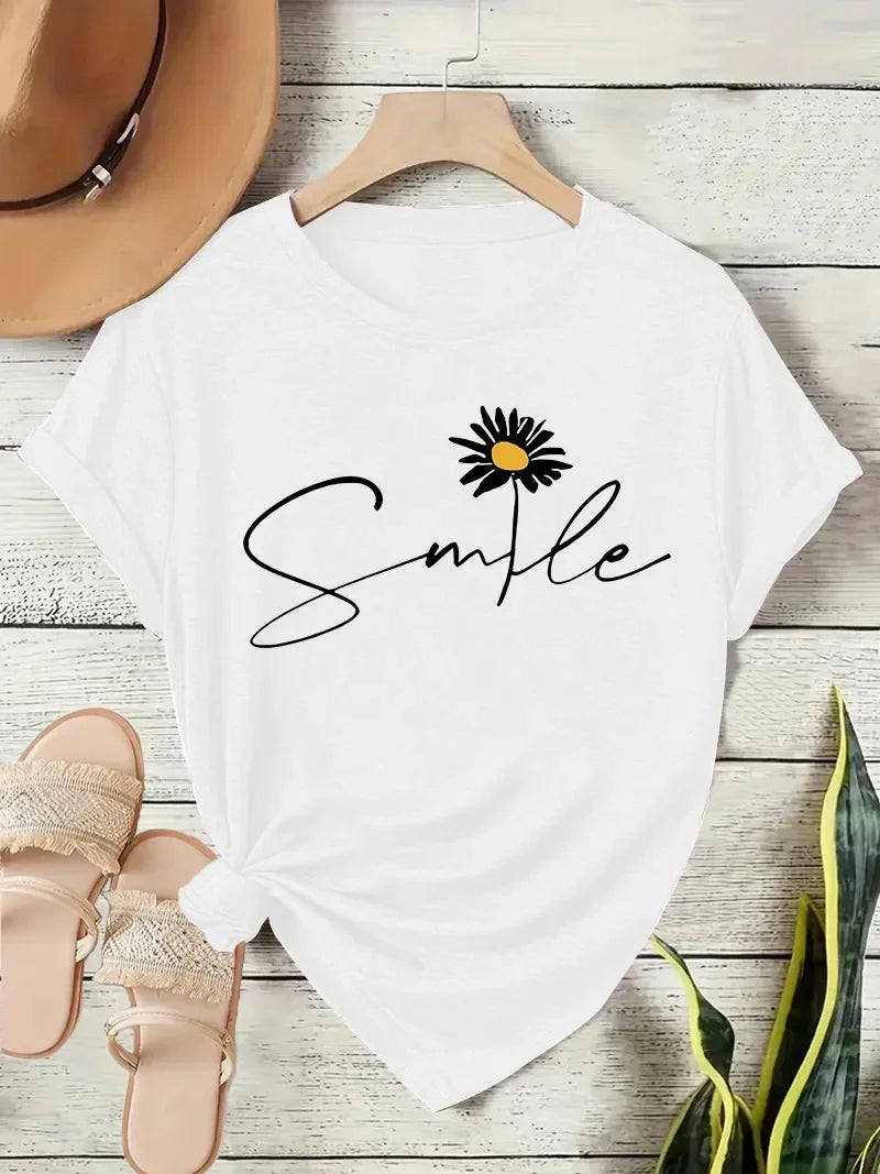T-Shirt Floral Chic Femme - Confort Estival