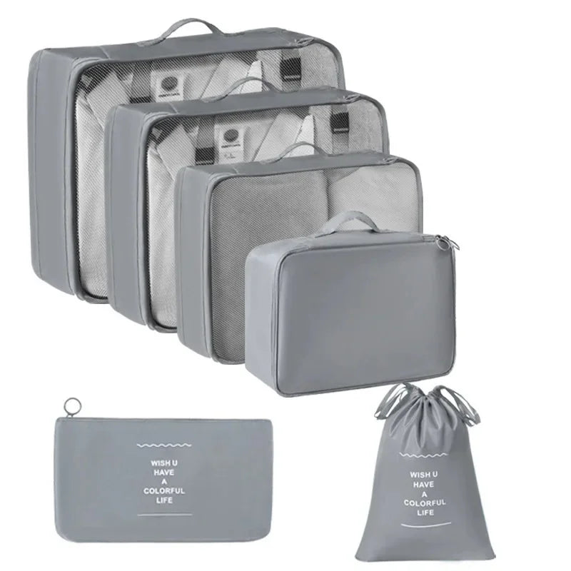 Kit Voyage 7 Sacs en Toile Pratique