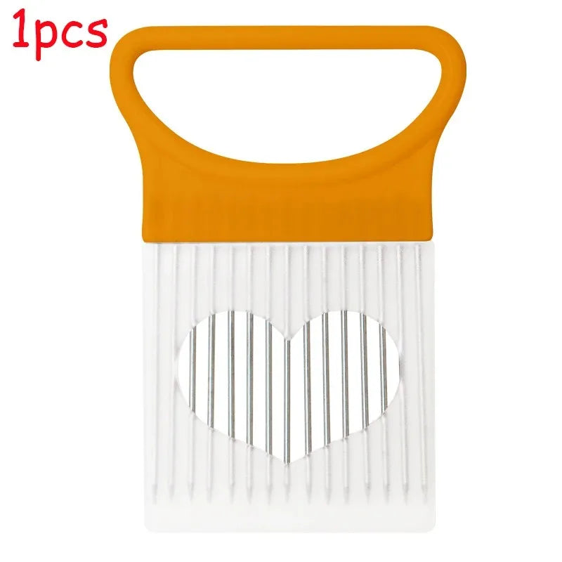 Oignon-Slice Pro: Trancheur Multi-Usage en Acier