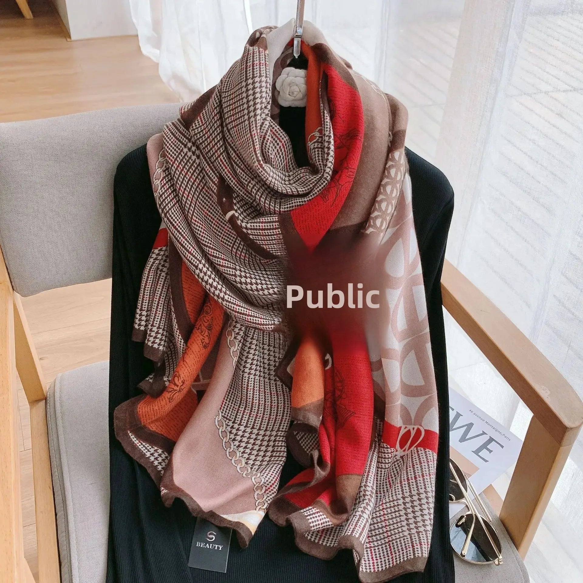 Écharpe Chic Coton-Lin : Élégance et Protection Solaire