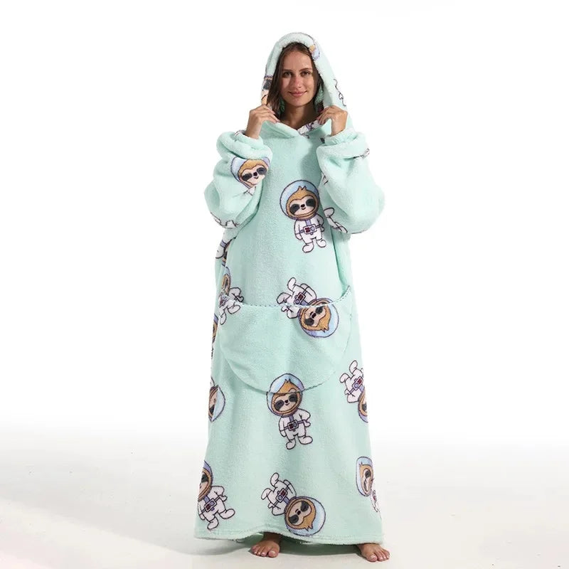 Ultra Couverture à Capuche Cocooning Hiver Unisexe