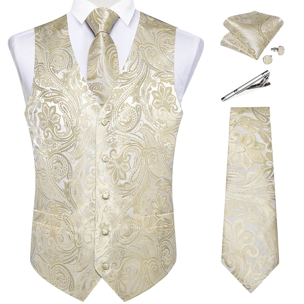Gilet Luxe Mariage avec Accessoires