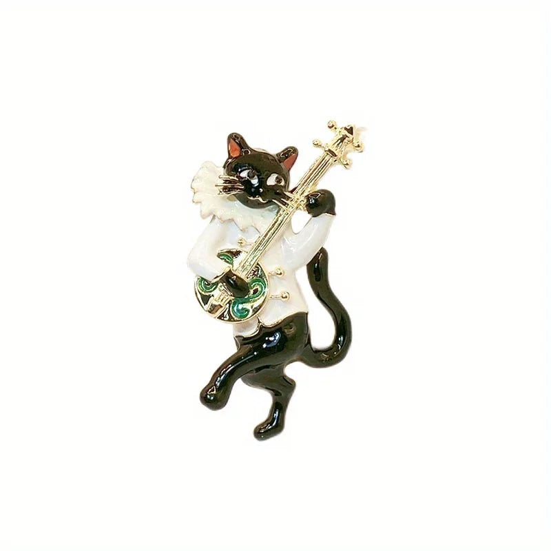 Broche Éclat Chaton en Cristal - Élégance Féline
