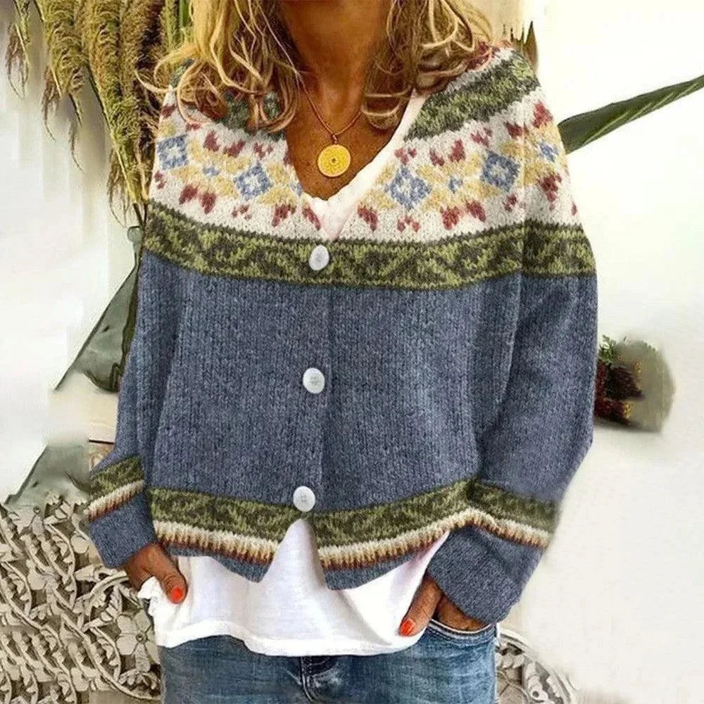 ChicSoft 3D Knit Cardigan - Casual Elegance