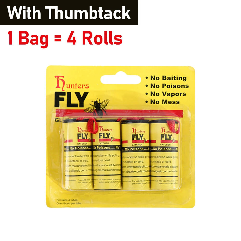 StickyFly Paper: Double-Sided Insect Trap Rolls
