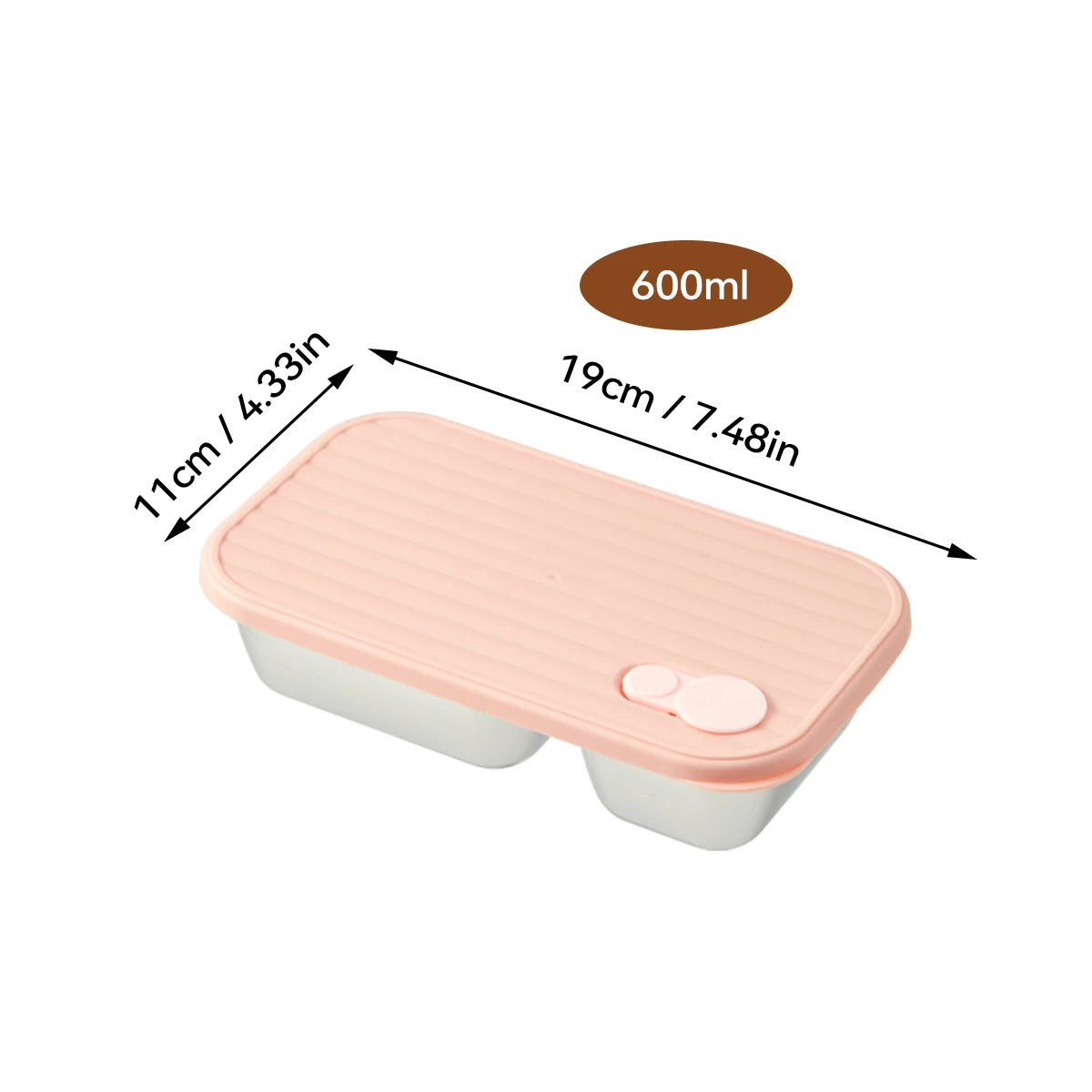 Boîte Bento Écologique WORTHBUY 304 Inox Étanche