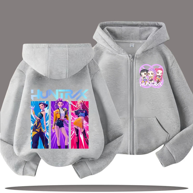 Sweatshirt Zippé Kpop Démon Enfants