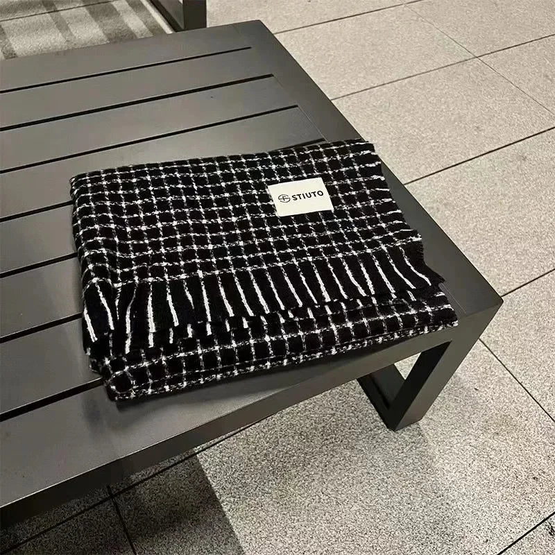 Écharpe Kimono en Cachemire Épais - Élégance et Chaleur