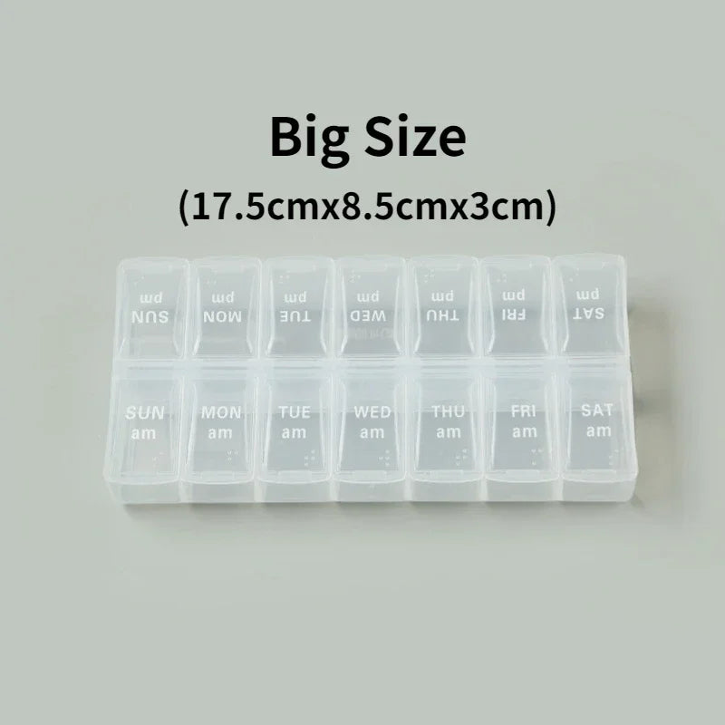 Pilulier Hebdo Voyage 14 Grilles - Organisateur Pratique