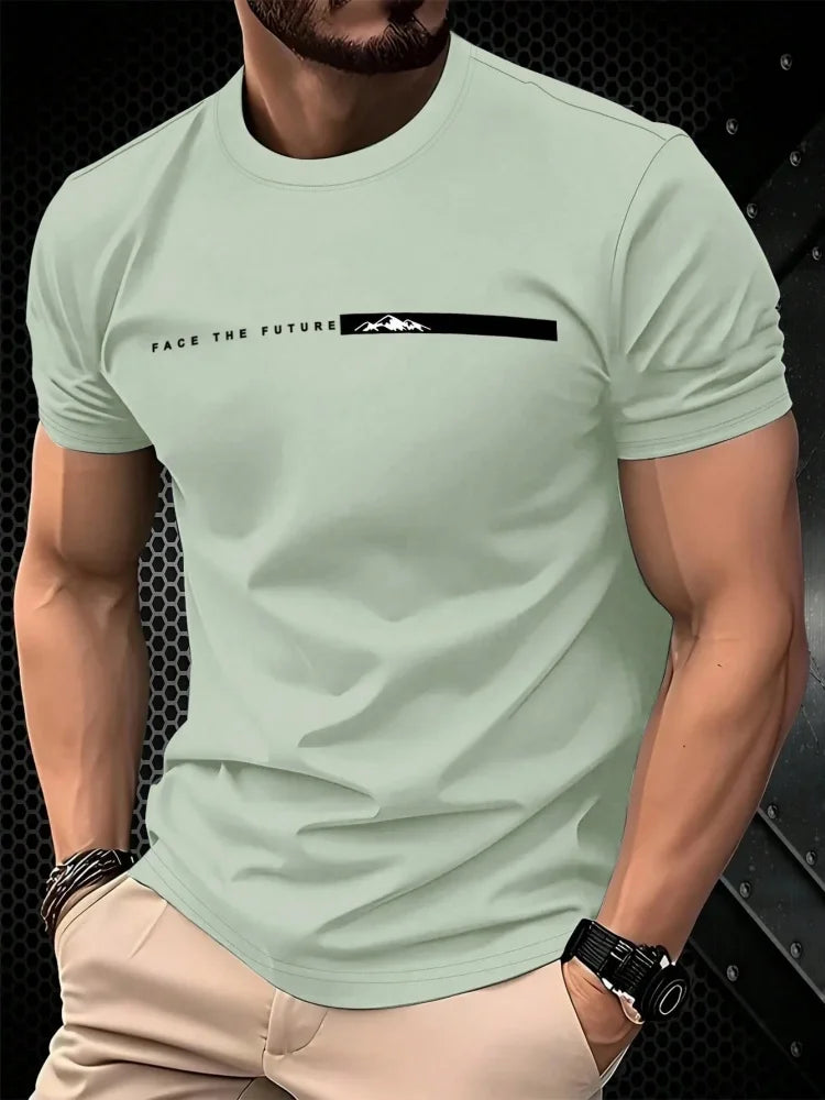 T-shirt décontracté homme à motifs estivaux