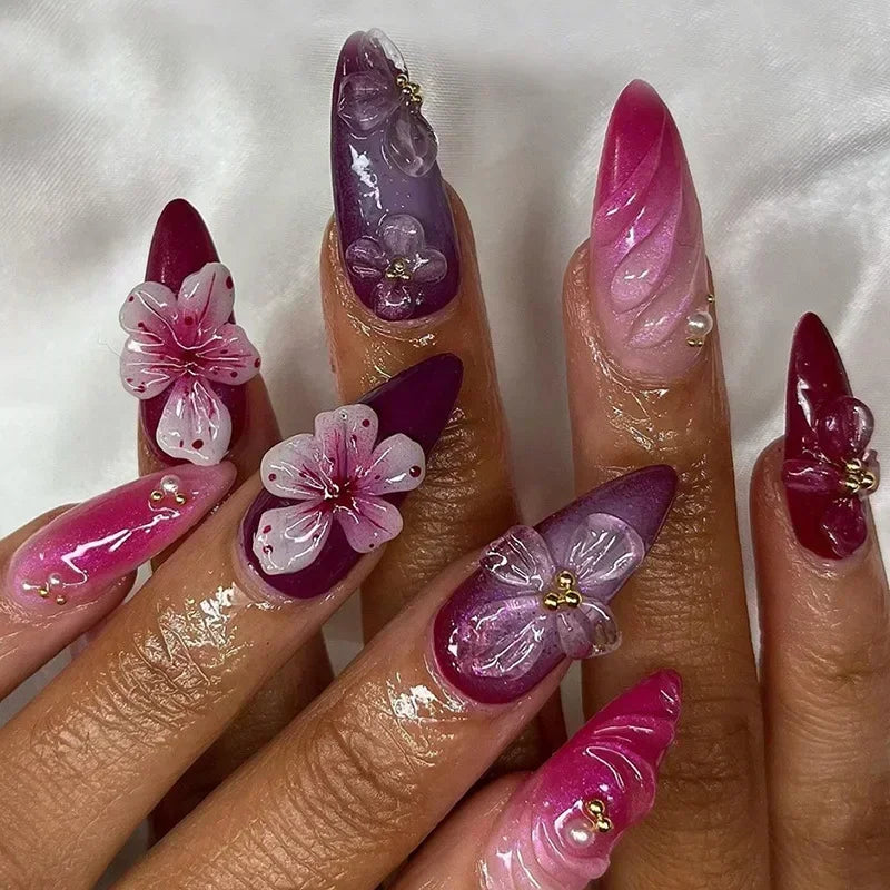 Ballet Rose : 24 Faux Ongles Élégants