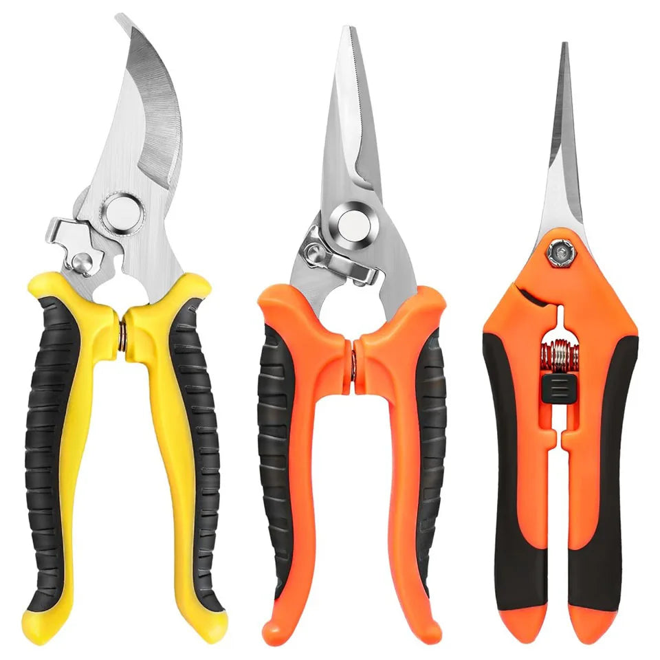 Ciseaux de Jardin Ergonomiques 3 pièces