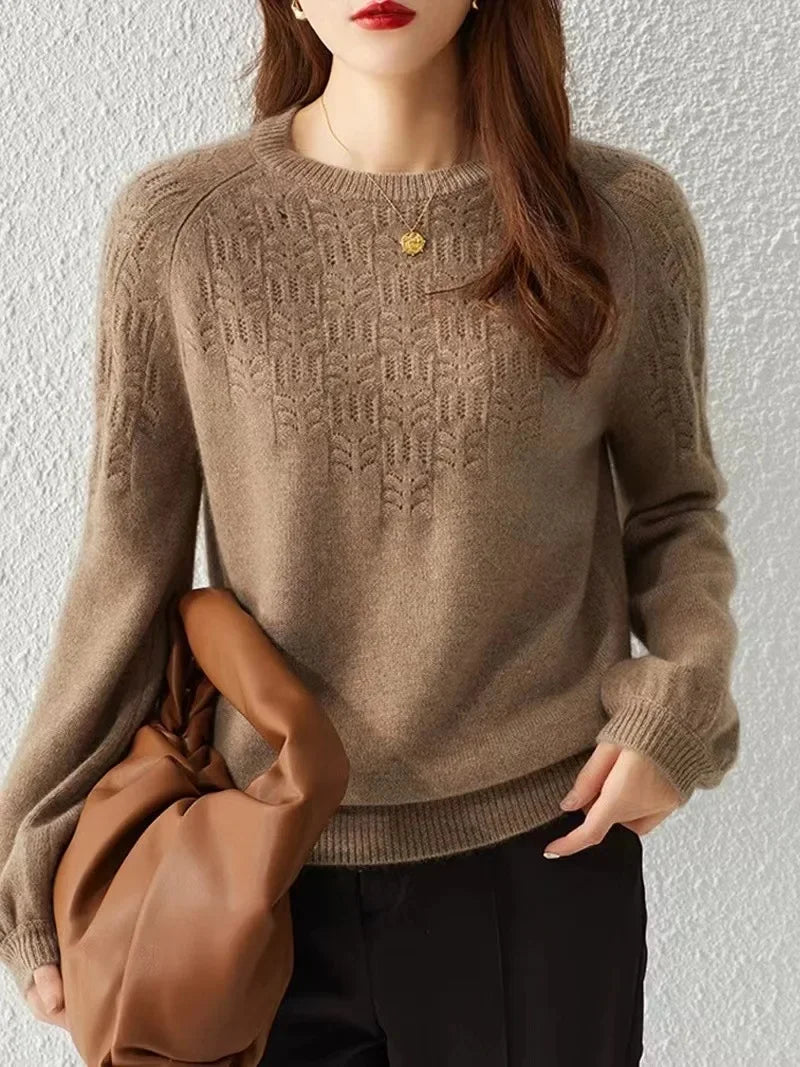 Pull Élégance Française à Manches Lanternes