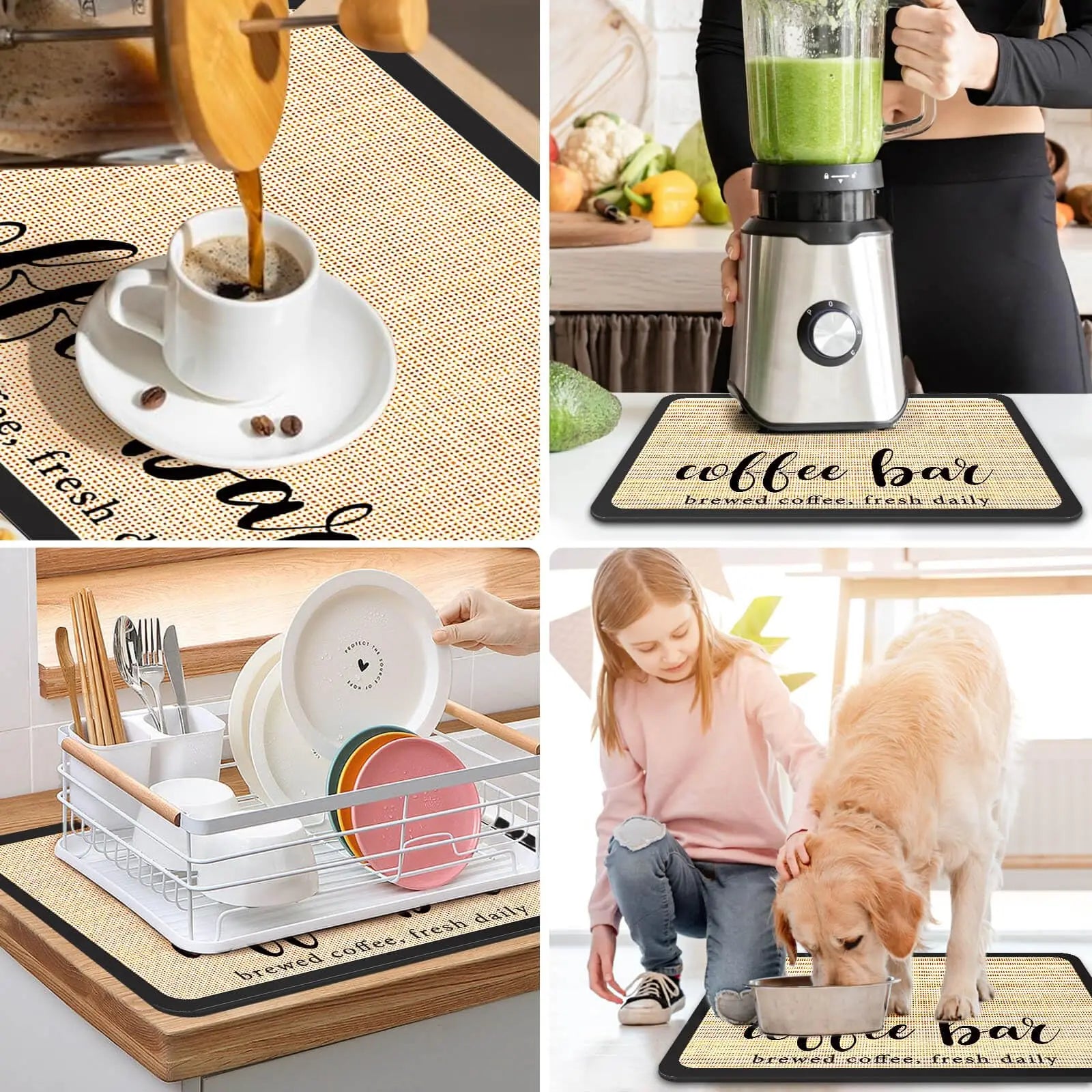Tapis Café Éco - Absorbant & Séchage Rapide