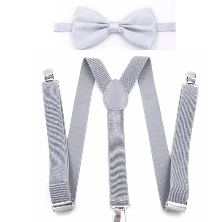 Chic Bowtie Suspenders for Stylish Men