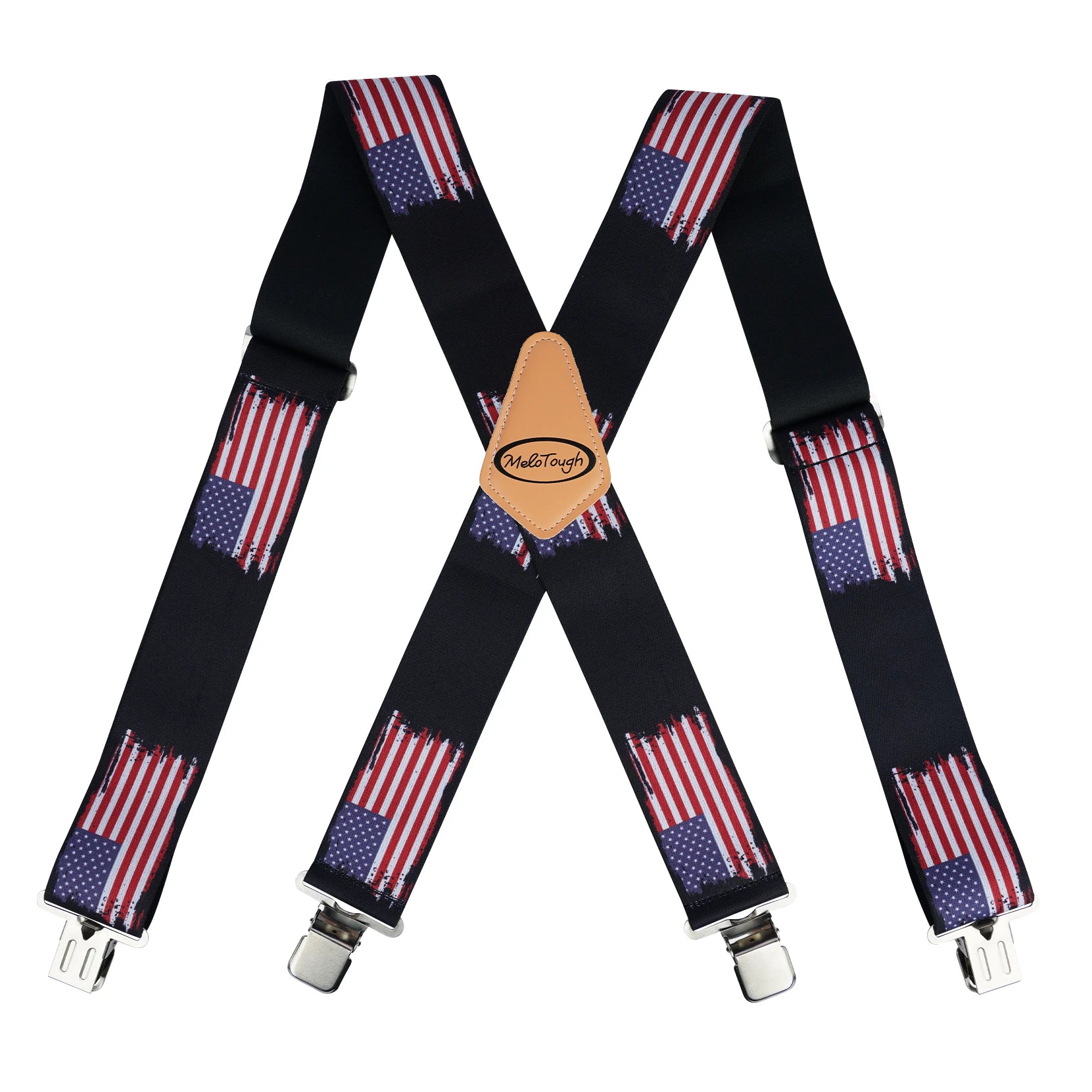 MELOTOUGH X-Back Work Suspenders - 2” Elastic Fit