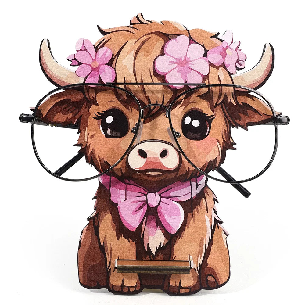 Giraffe Glasses Holder: Cute 3D Wooden Display Rack