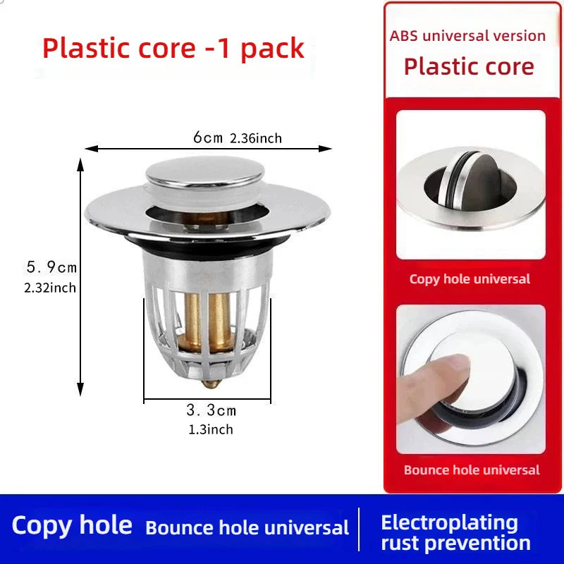 Filtre Anti-Odeur Pop-Up pour Évier de Salle de Bain