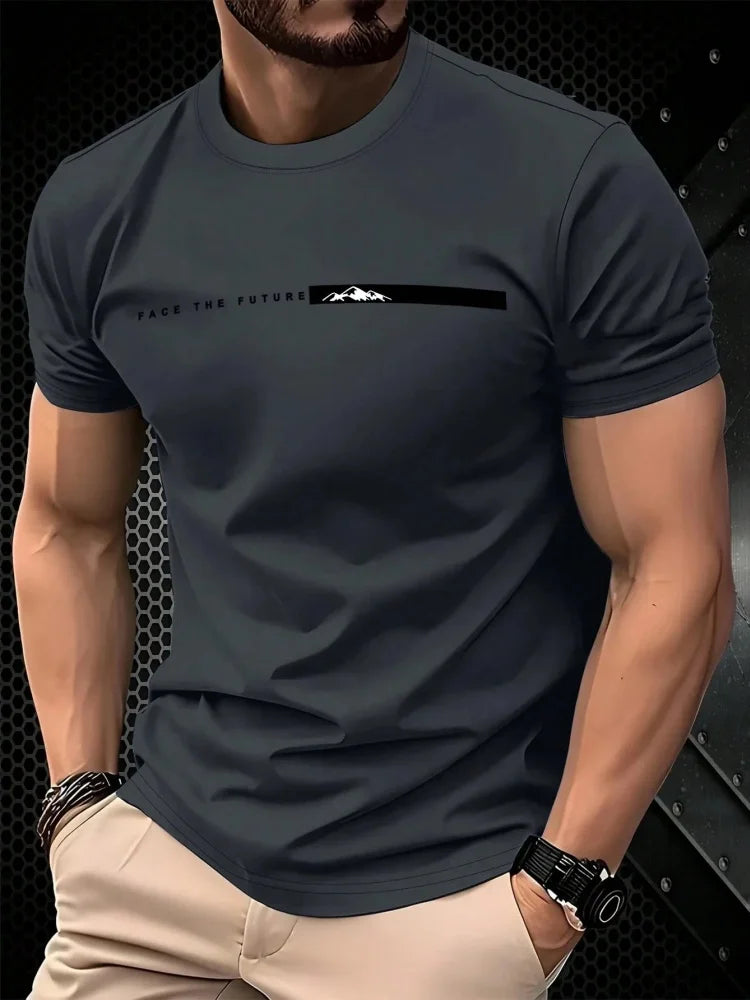 T-shirt décontracté homme à motifs estivaux