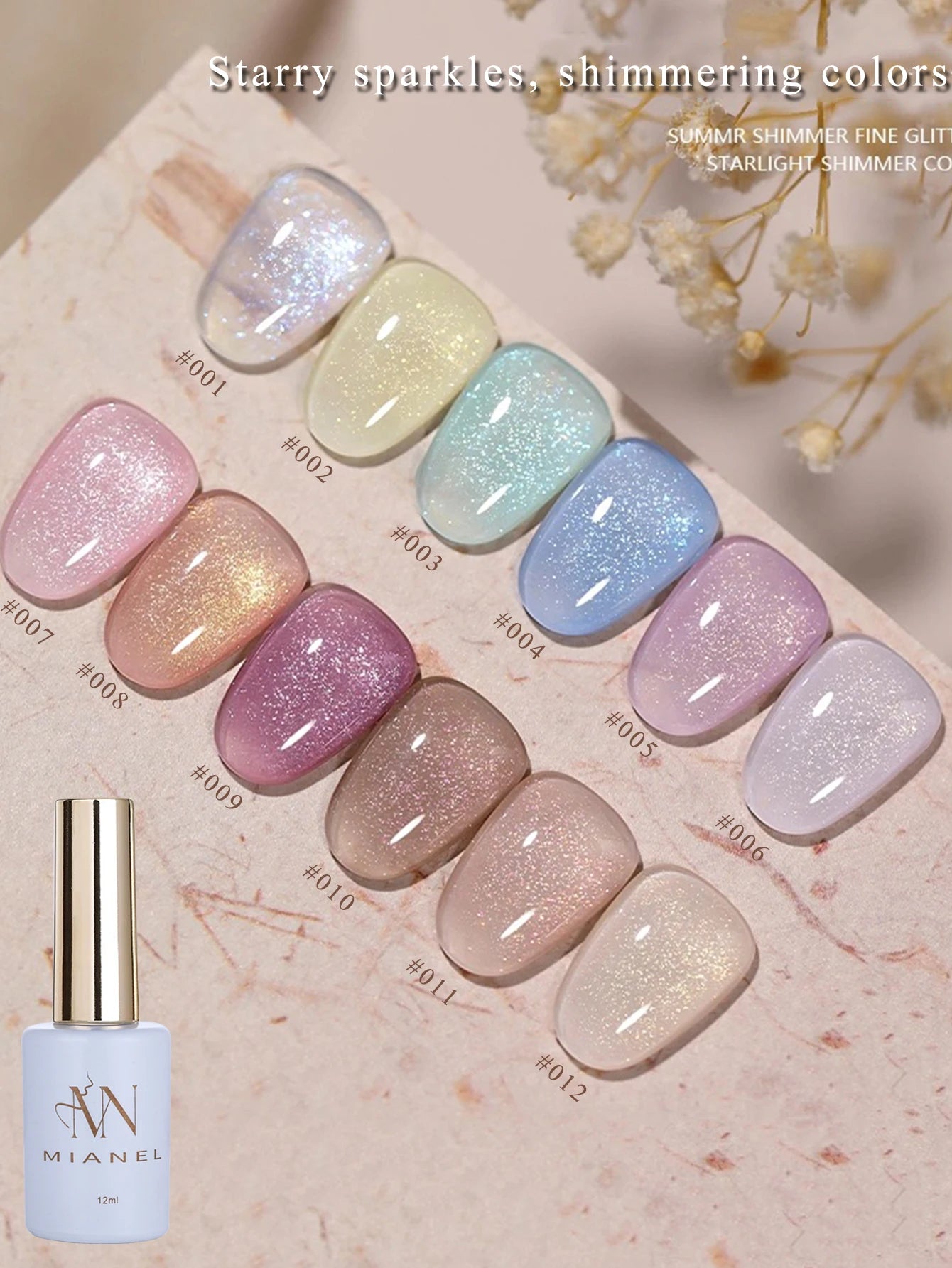 Gel Vernis Éclat Oolong 12 ml - MISS SHAKAN