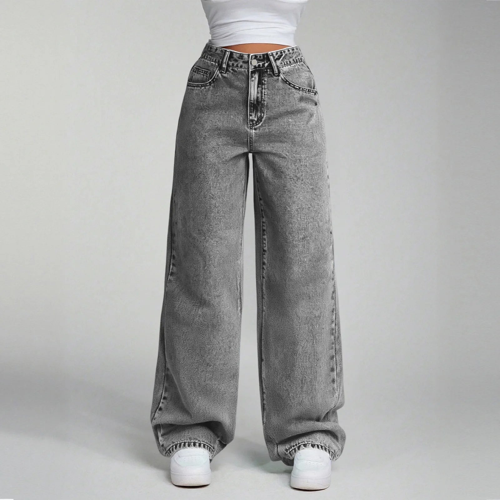 Jean Large Haute Taille Chic