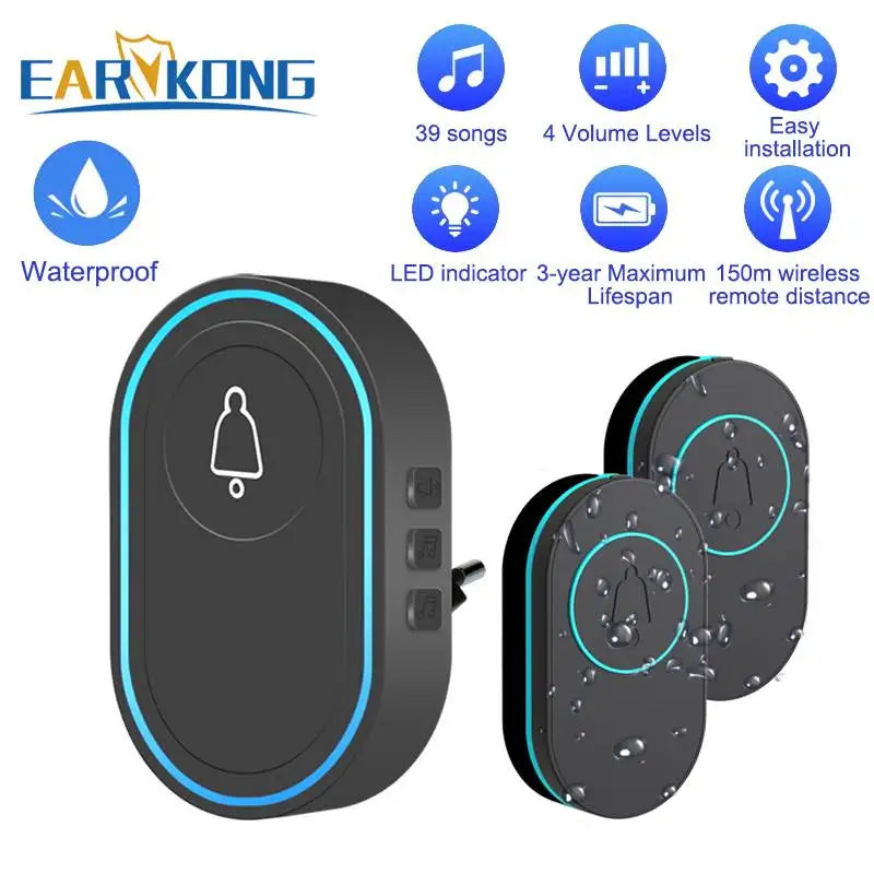 Smart Waterproof Wireless Doorbell - Earykong