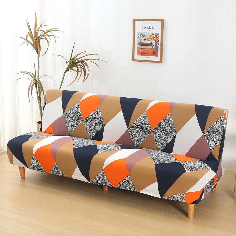 Housse Futon Spandex Antidérapante Amovible Lavable