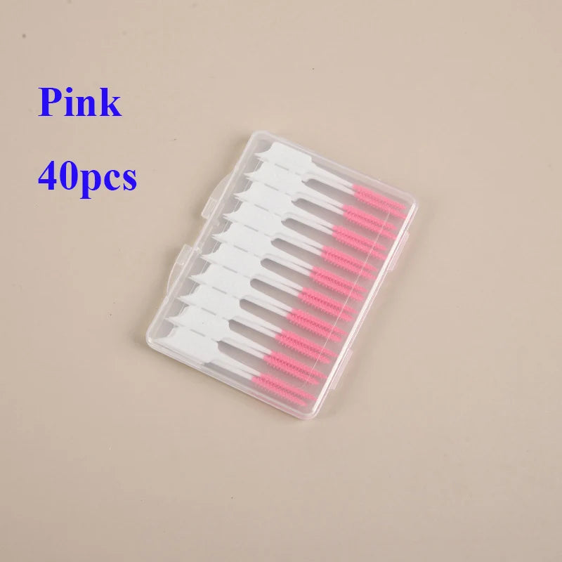 Brosse Interdentaire Silicone - Nettoyage Doux 150 pcs