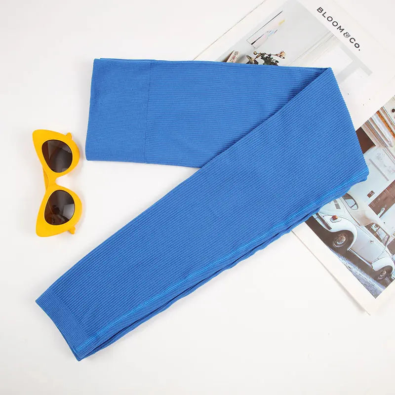 Ensemble Sport Femme CHRLEISURE - Yoga Côtelé Confort