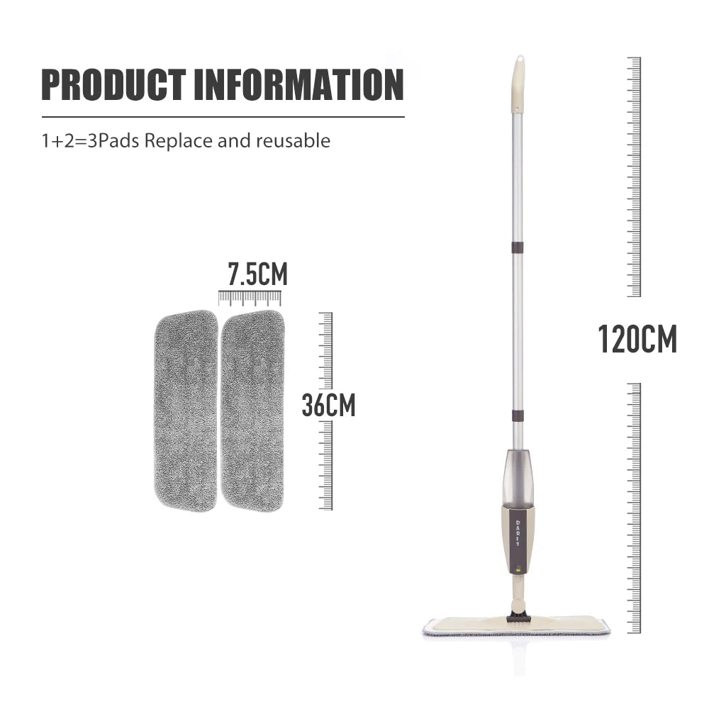 Magic Mop Set: Eco-Friendly Microfiber Cleaning Kit