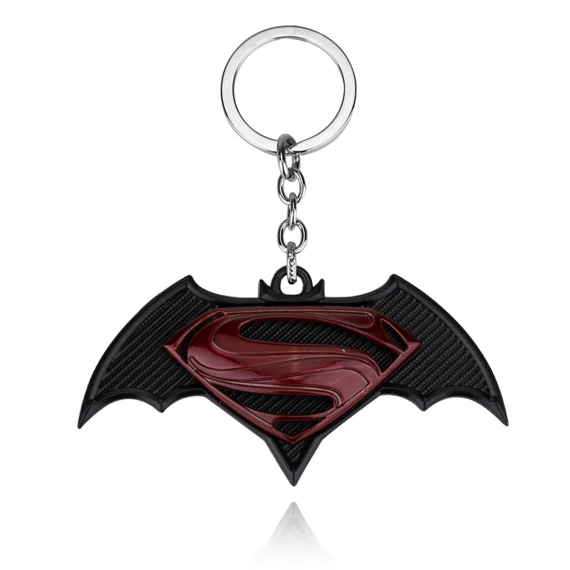 Superman Bat Keychain - Metal Pendant for Fans