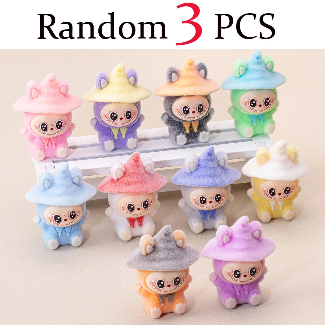 Figurines Magiciennes Kawaii en Résine
