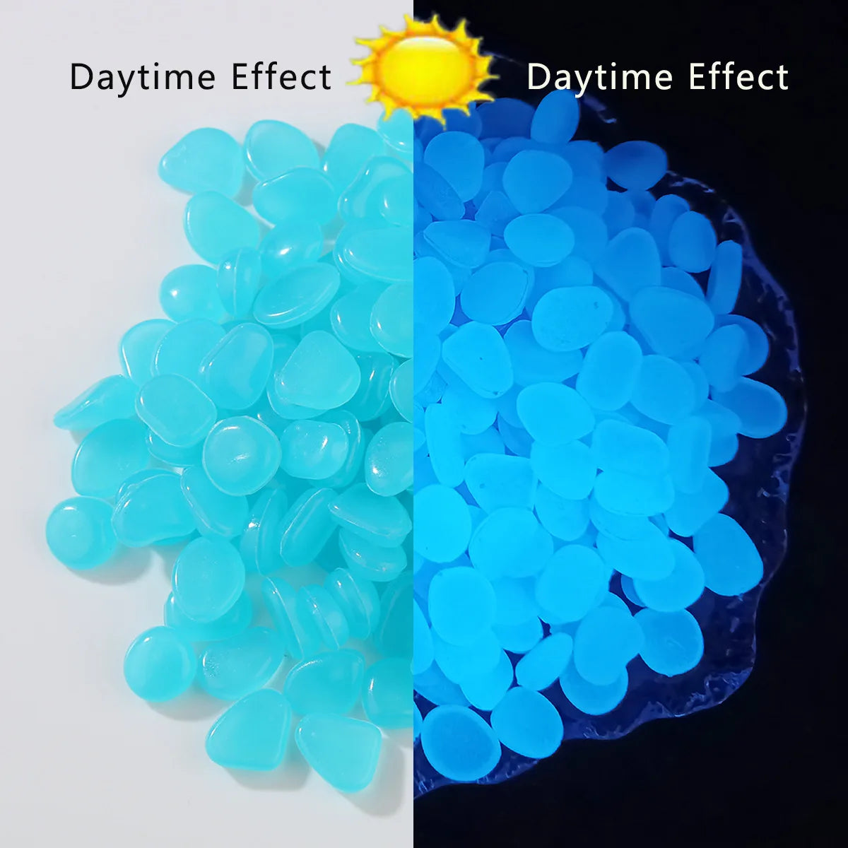 100 Pierres Lumineuses Fluorescentes