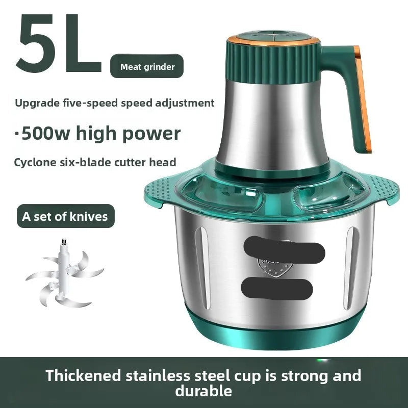 Hachoir Électrique 5L Inox Multi-Vitesses